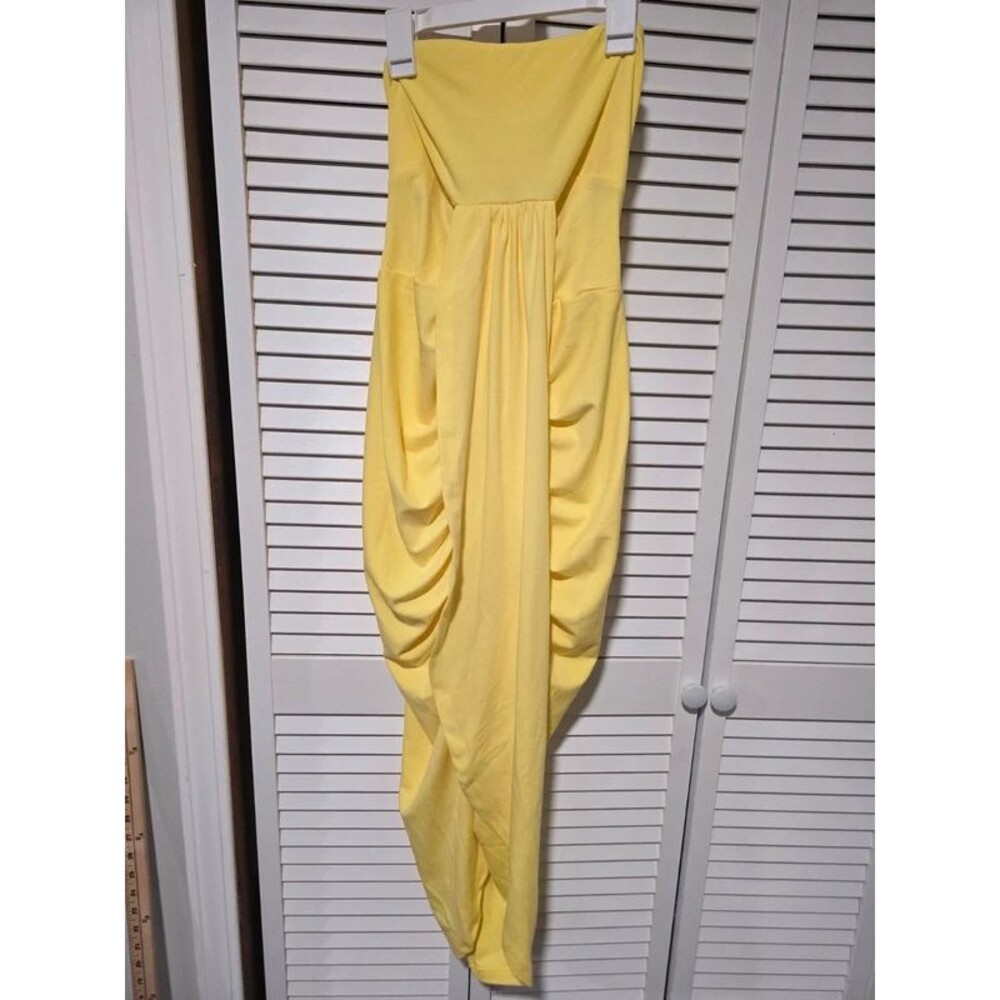 Strapless Yellow Medium Dress